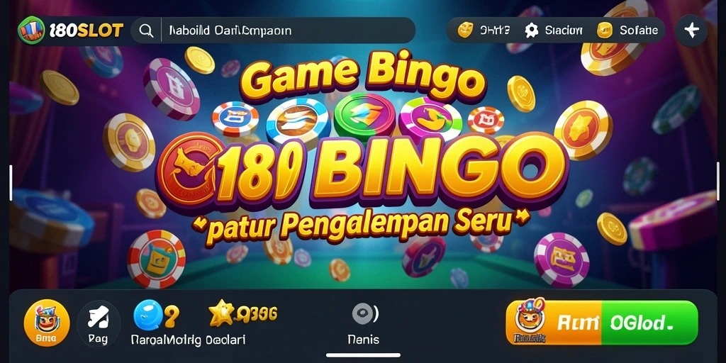 Tampilan gameplay menarik dari 180SLOT Bingo yang penuh warna.