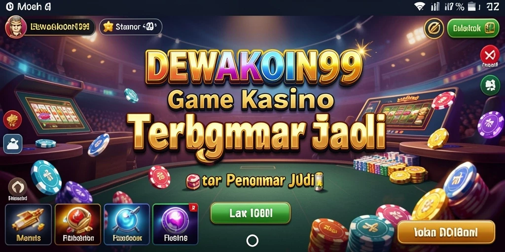 Tampilan gameplay DEWAKOIN99 dengan berbagai pilihan permainan Kasino.