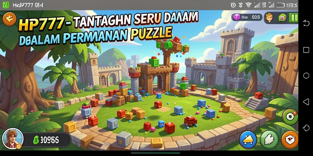 Tampilkan gameplay seru dari HP777 dalam tantangan Puzzle.