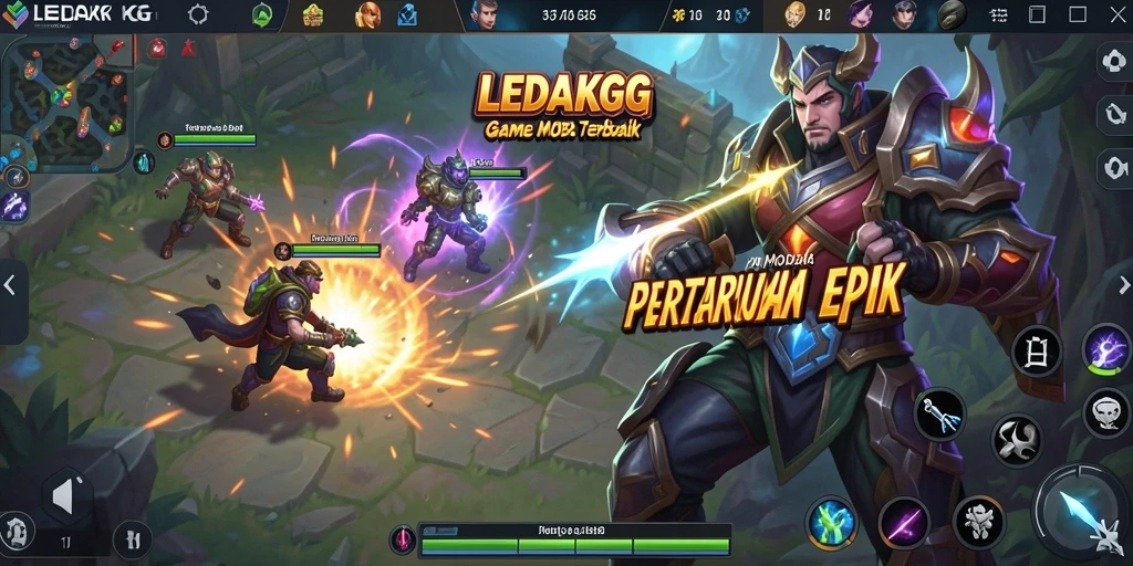 Tampilan menegangkan dari pertempuran di LEDAKGG.
