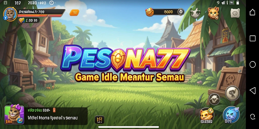 Tampilan gameplay <strong>PESONA77</strong> yang menarik dan interaktif dalam mode Idle.