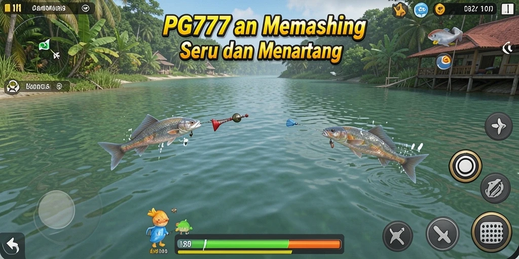 Tampilan gameplay PG777 menampilkan aksi memancing yang seru dan menantang.
