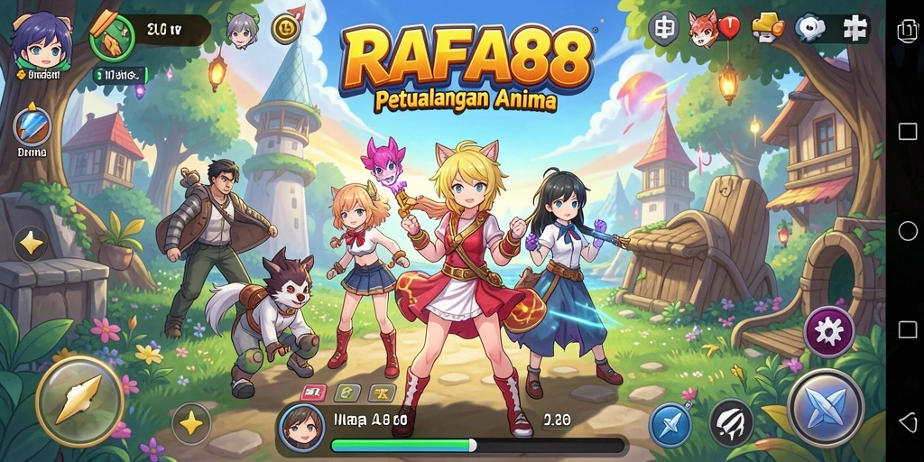 Tampilan gameplay menarik dan penuh warna dalam RAFA88.