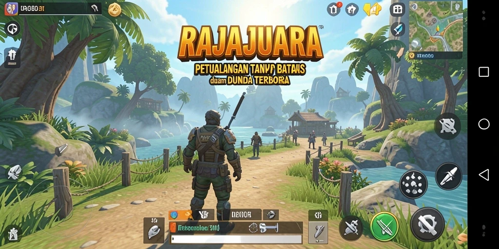 Gameplay seru di dunia terbuka RAJAJUARA dengan banyak petualangan.