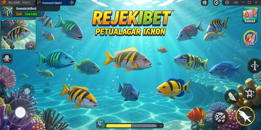 Screenshot utama gameplay seru Tembak Ikan di REJEKIBET.