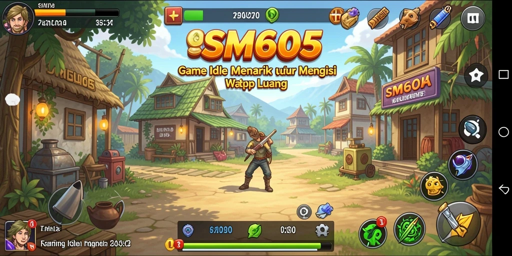 Tampilan gameplay SM605 yang menarik dan memikat.