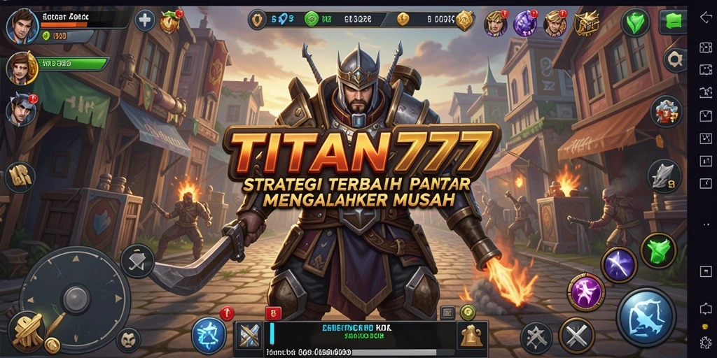 Tampilan menakjubkan dari gameplay strategi TITAN777.